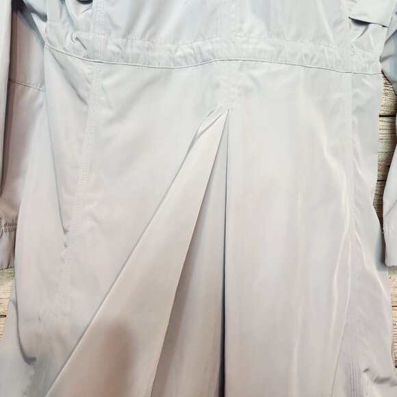 Athleta Drip Drop Rain Jacket Hooded Water-Repellent Long Women's Size XS Gray - Picture 15 of 16